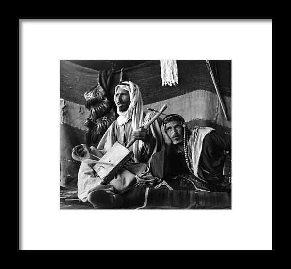 1950-1959 Framed Print featuring the photograph Bedouin Arabs by Three Lions