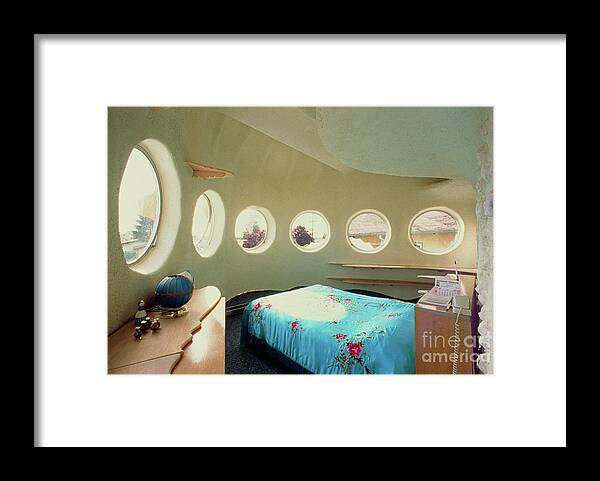 House Framed Print featuring the photograph Bedroom Area Of The World's Safest House by George Olson/science Photo Library