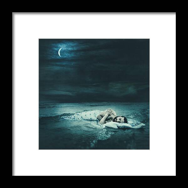 Man Framed Print featuring the photograph Bedtime by Magdalena Russocka