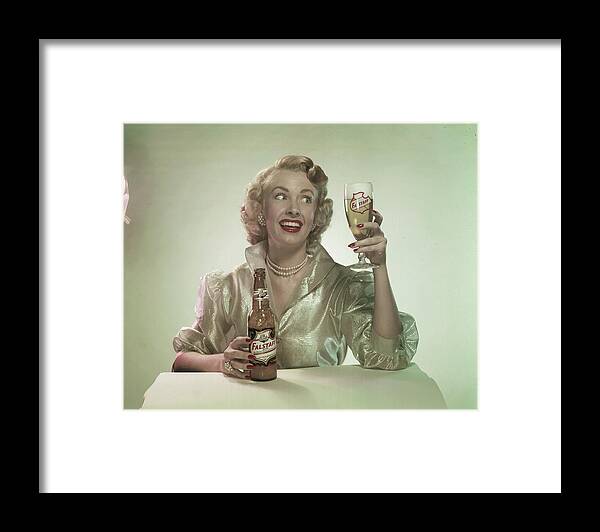People Framed Print featuring the photograph Beer Enthusiast by Tom Kelley Archive