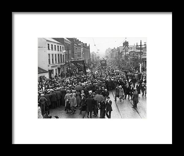 Belfast Framed Print featuring the photograph Belfast March by Topical Press Agency