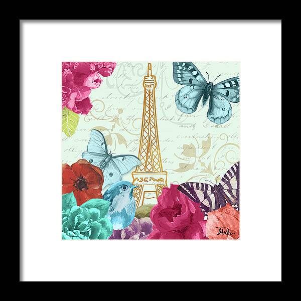 Belle Framed Print featuring the painting Belles Fleurs  Paris I by Patricia Pinto