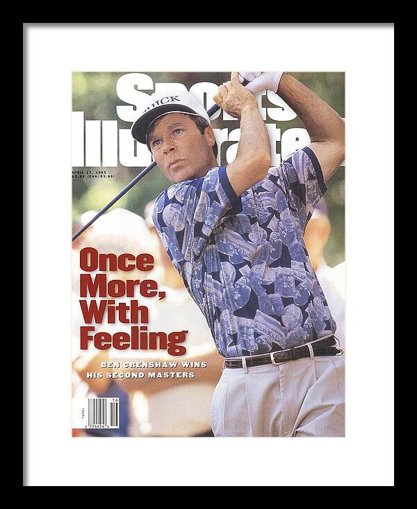 Magazine Cover Framed Print featuring the photograph Ben Crenshaw, 1995 Masters Sports Illustrated Cover by Sports Illustrated