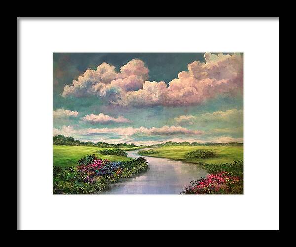 Paradise Framed Print featuring the painting Heaven by Rand Burns