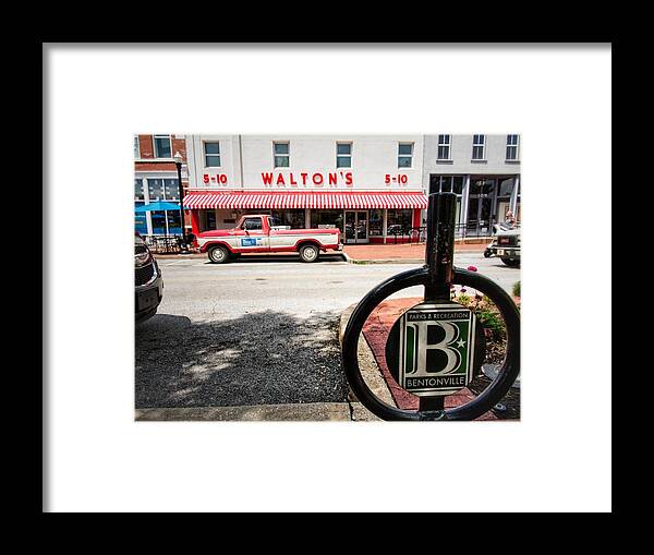 Waltons Framed Print featuring the photograph Bentonvilles Original Walmart by Buck Buchanan