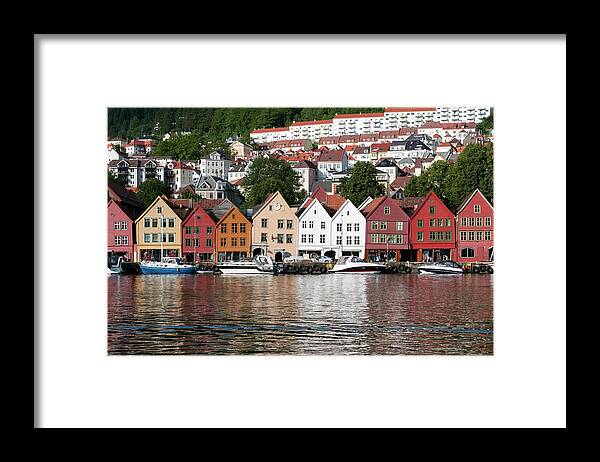 Old Town Framed Print featuring the photograph Bergen Old Town by Ziutograf