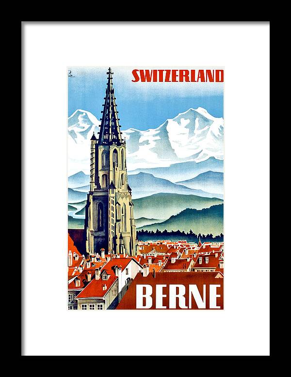 Bern Framed Print featuring the digital art Bern by Long Shot