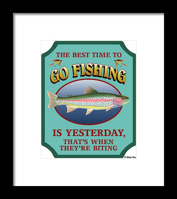 Best Time To Go Fishing Framed Print by Mark Frost - Fine Art America