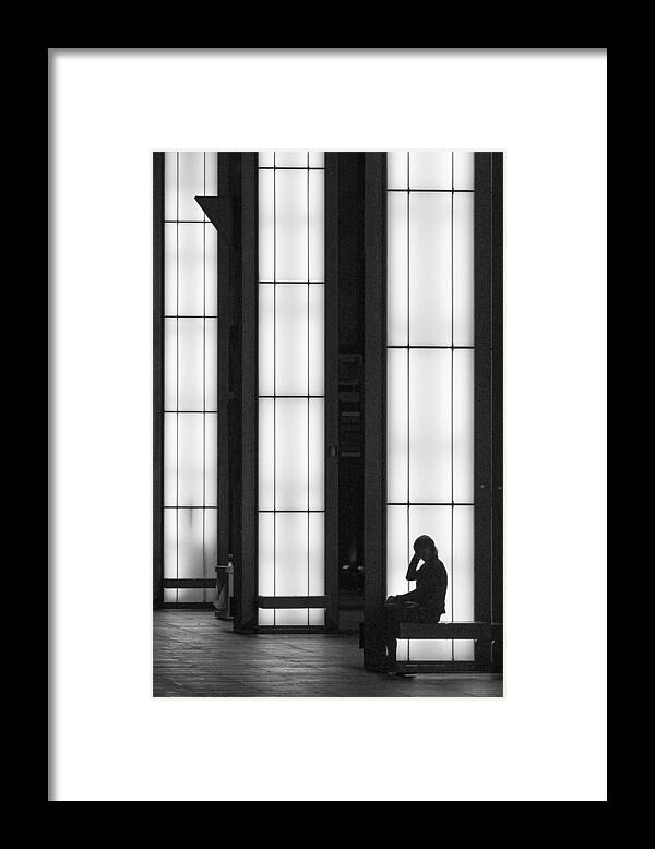 Graphic Framed Print featuring the photograph Between Hope And Fear by Jef Van Den Houte