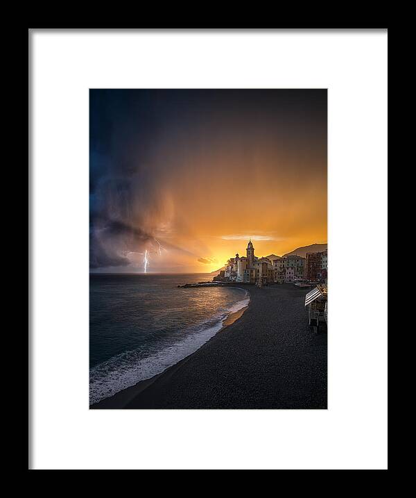 Storm Framed Print featuring the photograph Between Peace And Storm by Andrea Zappia