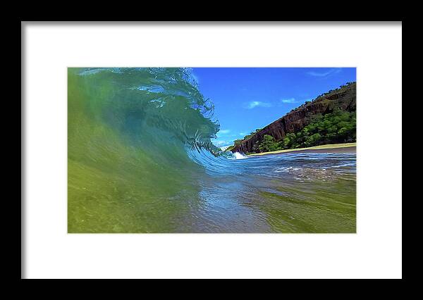 Maui Framed Print featuring the photograph Big Beach Swell by Chris Spencer