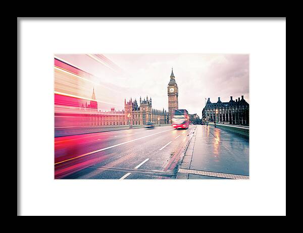 Clock Tower Framed Print featuring the photograph Big Ben by Lightkey