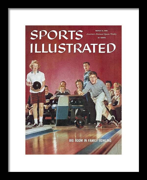 Magazine Cover Framed Print featuring the photograph Big Boom In Family Bowling Sports Illustrated Cover by Sports Illustrated