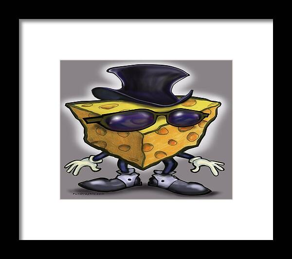 Big Framed Print featuring the digital art Big Cheese by Kevin Middleton