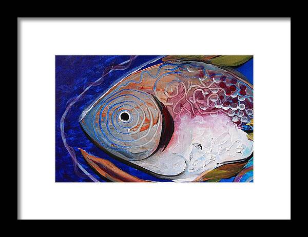 Fish Framed Print featuring the painting Big Fish by J Vincent Scarpace