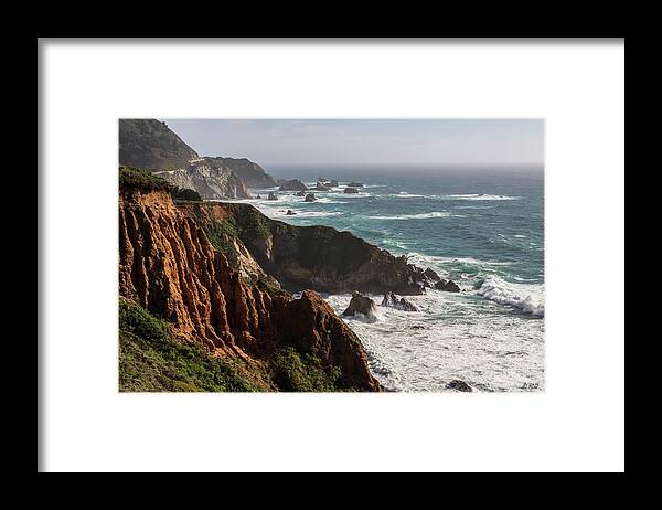 Monterey Framed Print featuring the photograph Big Sur Coast V Color by David Gordon