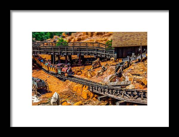 Framed Print featuring the photograph Big Thunder Mountain Railroad by Rodney Lee Williams