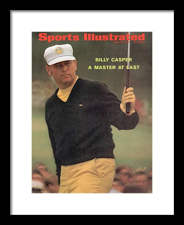 People Framed Print featuring the photograph Billy Casper, 1970 Masters Sports Illustrated Cover by Sports Illustrated