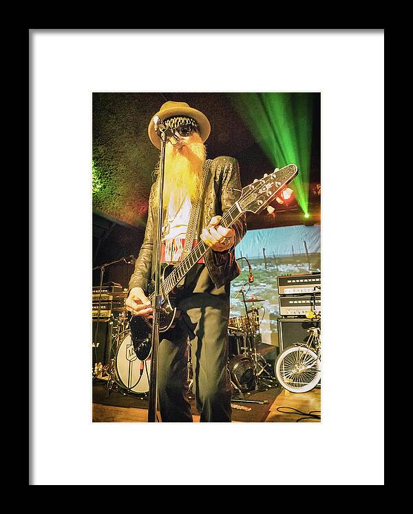 Billy Gibbons Framed Print featuring the digital art Billy Gibbons by Christopher Cutter
