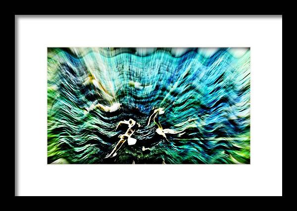 Sea Framed Print featuring the digital art Mirrors of Infinity by Alexandra Vusir