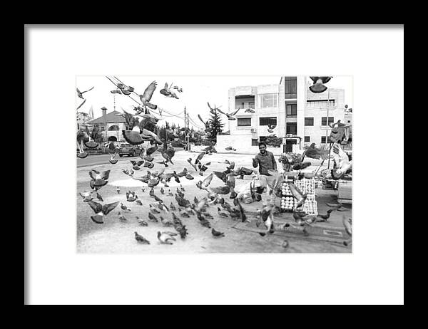Birds Framed Print featuring the photograph Birds by Ali Abu Ras