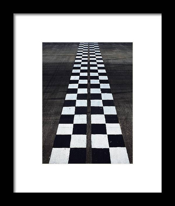 Finish Line Framed Print featuring the photograph Black And White Finish Line by Win-initiative/neleman