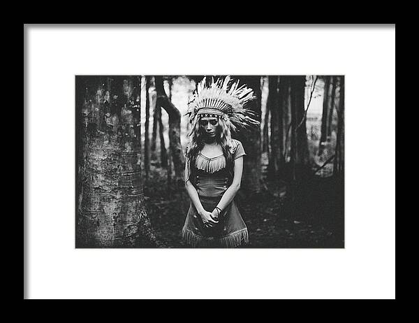 Indian Framed Print featuring the photograph Black And White Mood In The Forest by Bagasphotowork