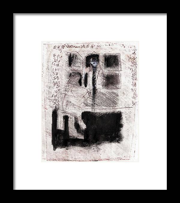 Black Ivory Framed Print featuring the drawing Black Ivory Issue 1b58 by Edgeworth Johnstone