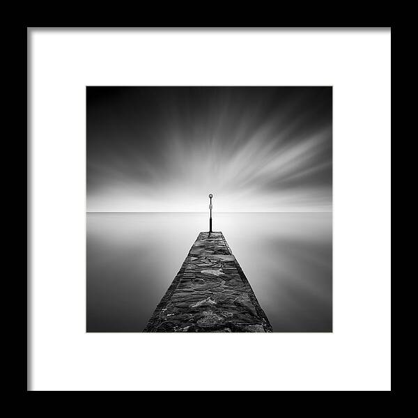 Pier Framed Print featuring the photograph Black Jetty by George Digalakis
