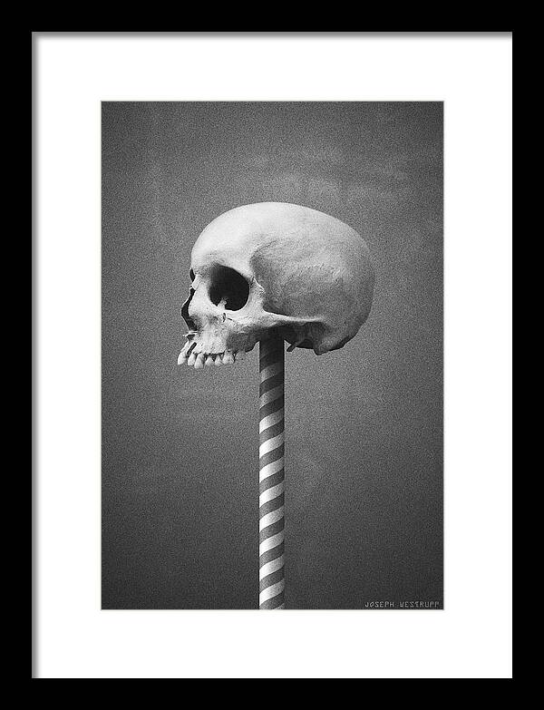 Skull Framed Print featuring the photograph Black Sunshine by Joseph Westrupp