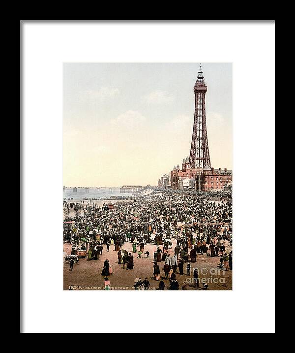 Blackpool Tower Framed Print featuring the photograph Blackpool by Library Of Congress/science Photo Library