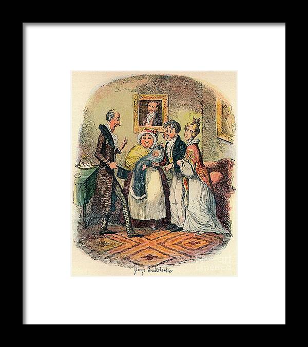 Rug Framed Print featuring the drawing Bloomsbury Christening, C1900 by Print Collector
