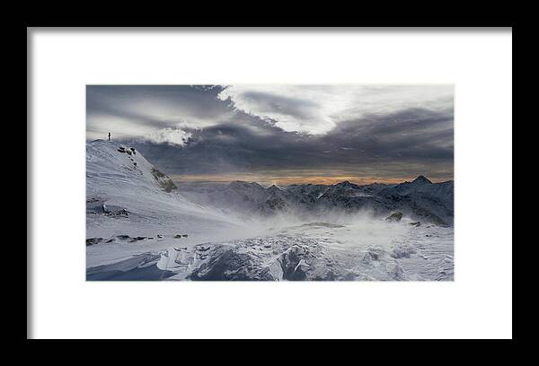 Panorama Framed Print featuring the photograph Blowing In The Wind by Peter Svoboda