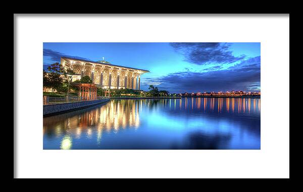 Tranquility Framed Print featuring the photograph Blue Hours On Evening by © Annamir@putera.com