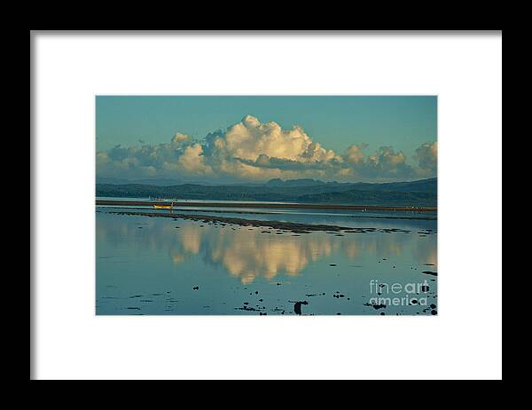 Sea Framed Print featuring the photograph Blue kensho morning by Yavor Mihaylov