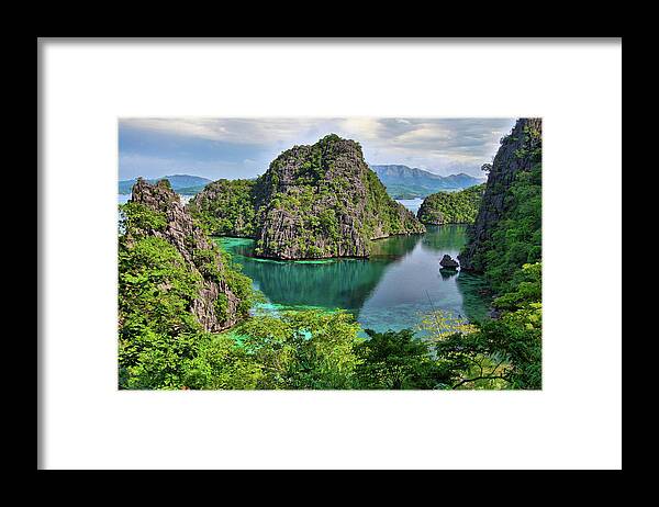 Scenics Framed Print featuring the photograph Blue Lagoon - Palawan, Philippines by © Alvin Lamucho