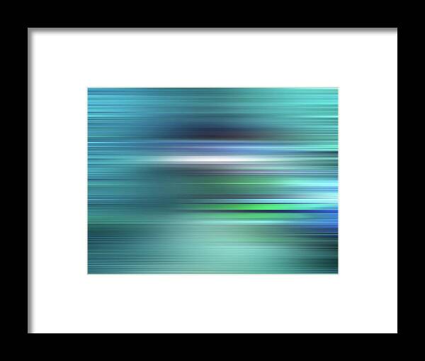 Turquoise Abstract Framed Print featuring the photograph Blue Ocean Abstract by Gill Billington