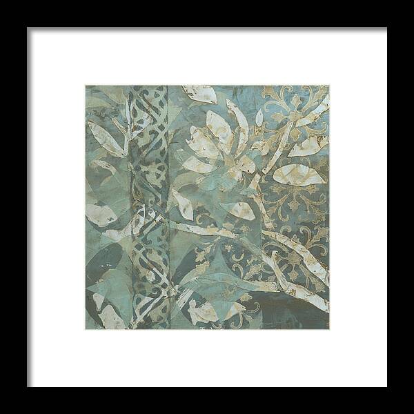 Public Limited Edition Framed Print featuring the painting Blue Overlay I by Megan Meagher