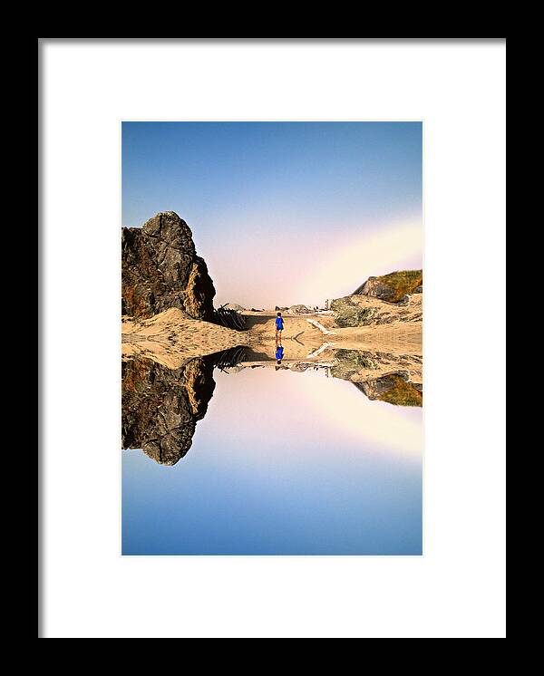 Blue Framed Print featuring the photograph Blue Reflections by Micki Findlay