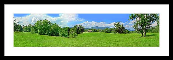Blue Ridge Mountains Framed Print featuring the photograph Blue Ridge Country Home by The James Roney Collection