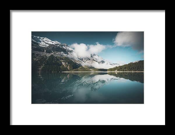 Lake Framed Print featuring the photograph Blue Subtext by Philippe Sainte-Laudy