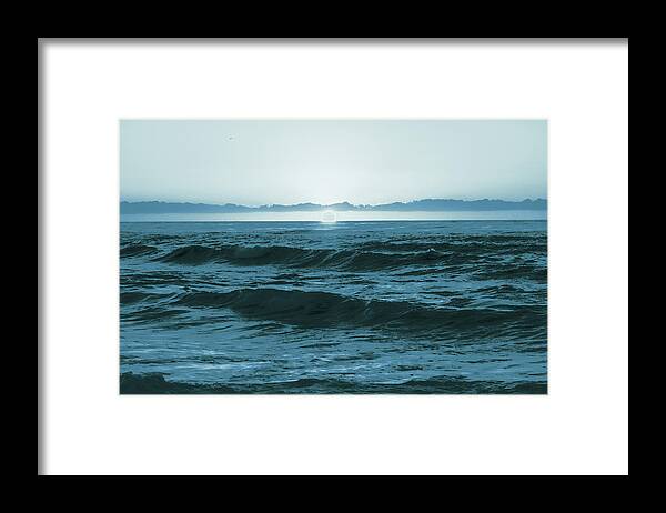  Blue Framed Print featuring the photograph Blue Sunset by Local Snaps Photography