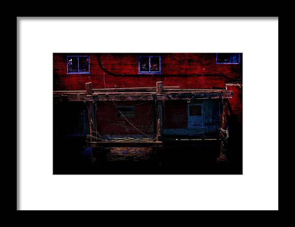 Boathouse Framed Print featuring the photograph Boathouse by Derek Dean