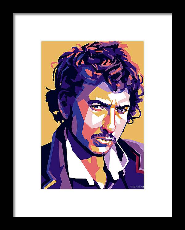 Bob Framed Print featuring the digital art Bob Dylan by Movie World Posters