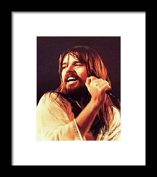 Bob Framed Print featuring the painting Bob Seger, Music Legend by Esoterica Art Agency