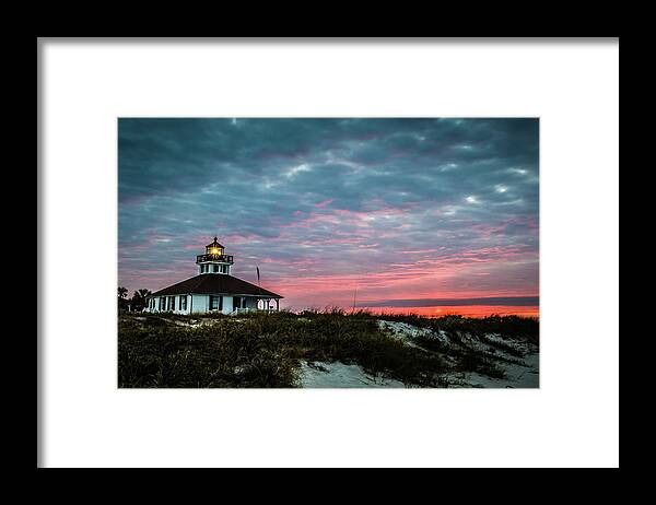 Beach Framed Print featuring the photograph Boca Grande Lighthouse by Joe Leone