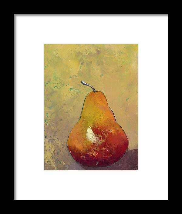 Kitchen Framed Print featuring the painting Bold Fruit Vi by Mehmet Altug