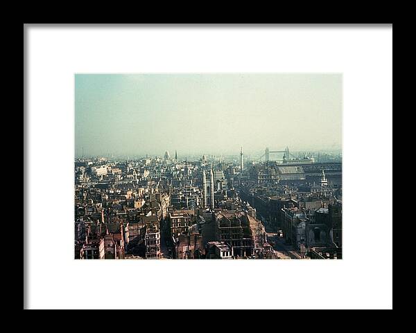 Rubble Framed Print featuring the photograph Bomb Site by Frank J. Galloon