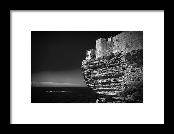 France Framed Print featuring the photograph Bonifacio by Christian Delvaux