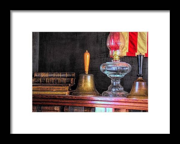  Framed Print featuring the photograph Books and Bells by Jack Wilson